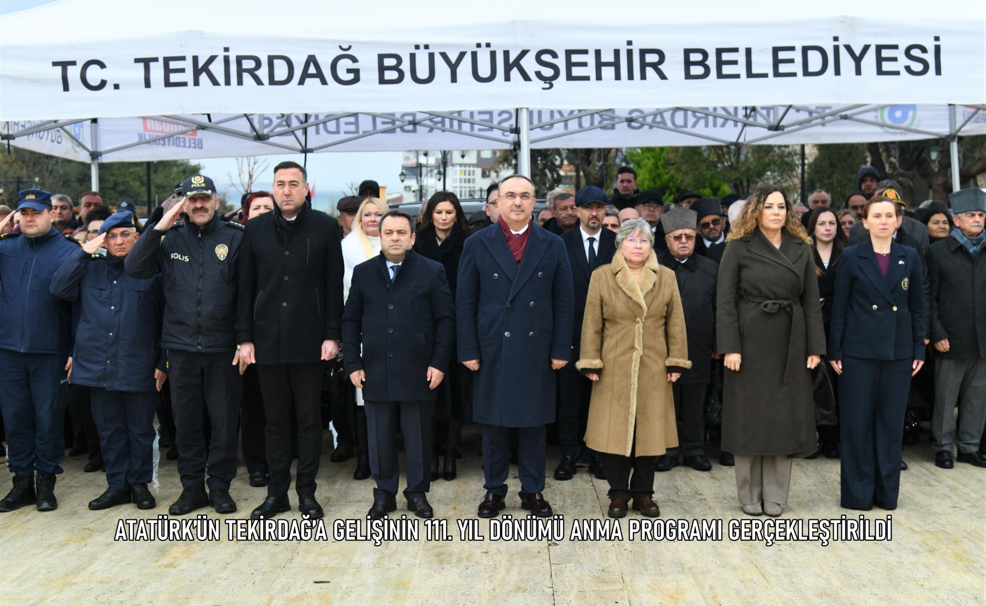 ATATÜRK’ÜN TEKİRDAĞ’A GELİŞİNİN 111. YIL DÖNÜMÜ ANMA PROGRAMI GERÇEKLEŞTİRİLDİ