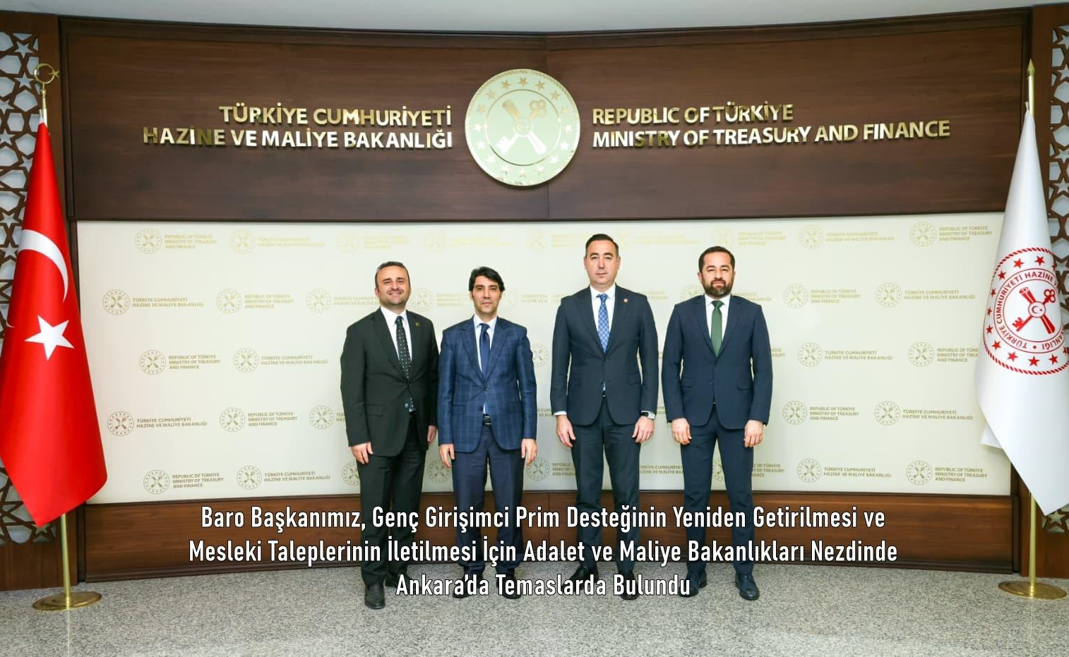 Baro Başkanımız, Adalet ve Maliye Bakanlıkları Nezdinde Ankara’da Temaslarda Bulundu