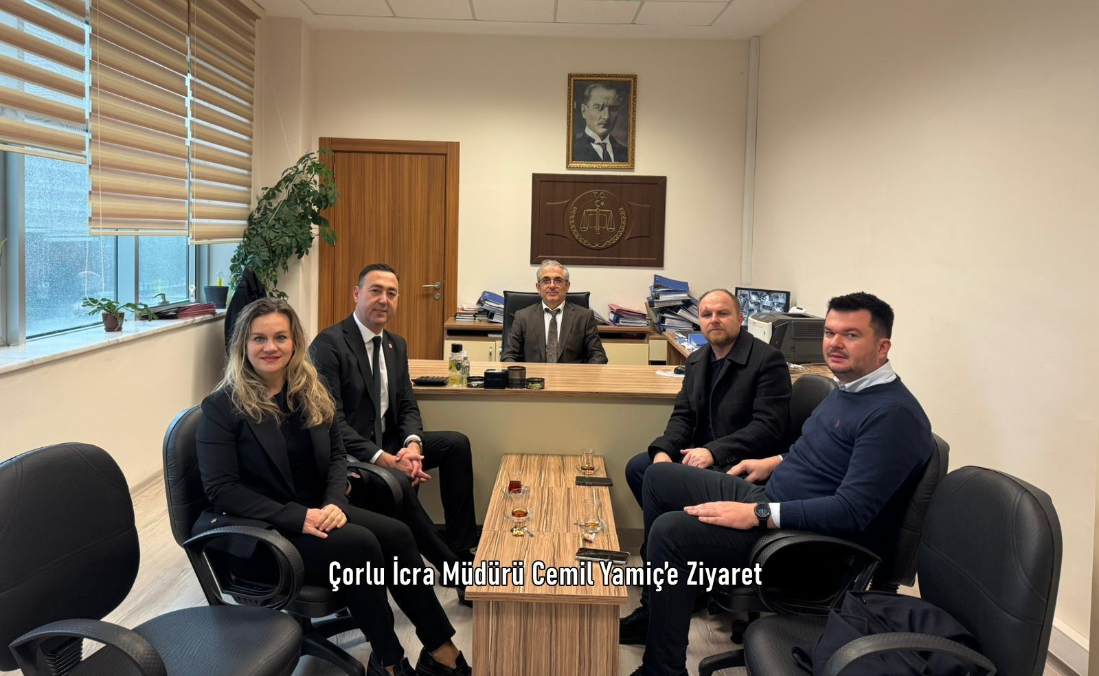 Çorlu İcra Müdürü Cemil Yamiç’e Ziyaret