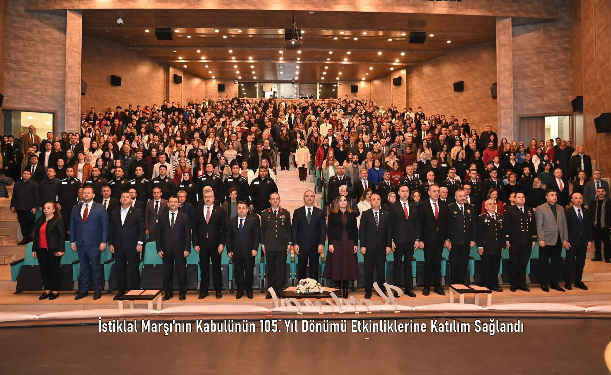 İstiklal Marşı’nın Kabulünün 105. Yıl Dönümü Etkinliklerine Katılım Sağlandı