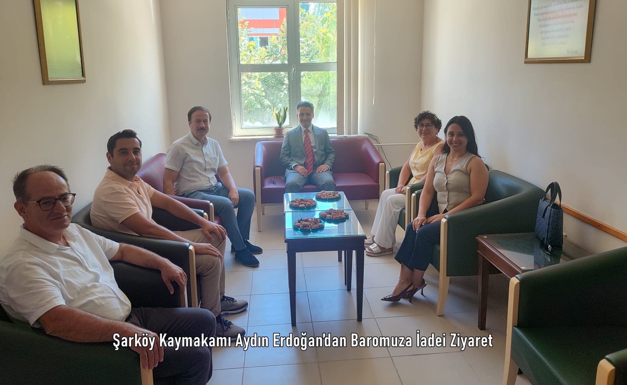 Şarköy Kaymakamı Aydın Erdoğan’dan Baromuza İadei ziyaret