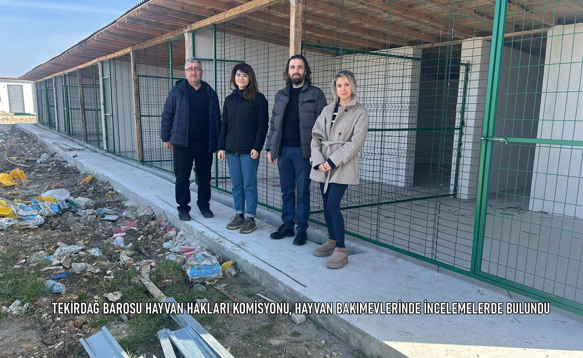TEKİRDAĞ BAROSU HAYVAN HAKLARI KOMİSYONU, HAYVAN BAKIMEVLERİNDE İNCELEMELERDE BULUNDU