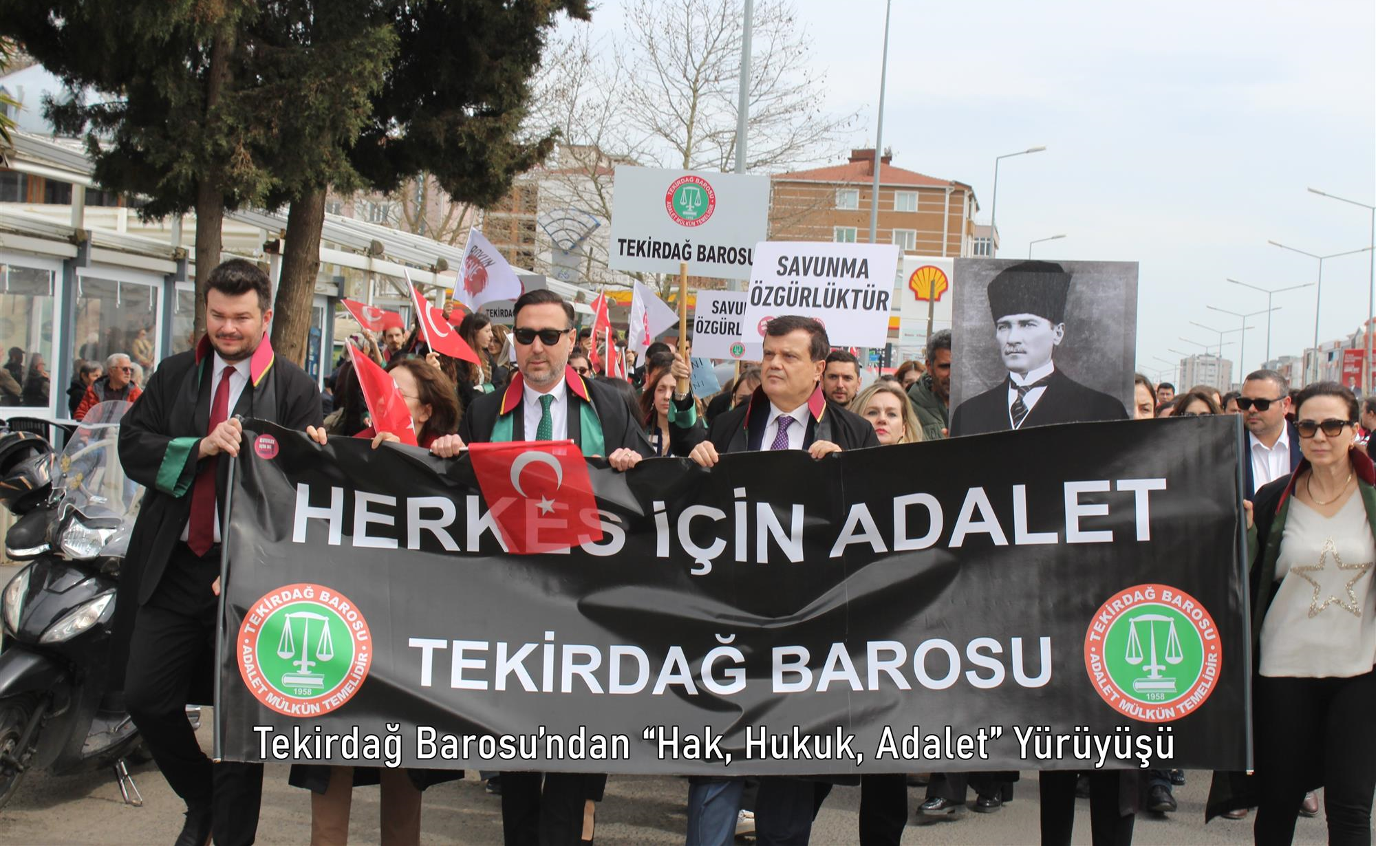 Tekirdağ Barosu’ndan “Hak, Hukuk, Adalet” Yürüyüşü