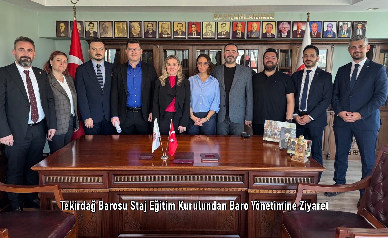 Tekirdağ Barosu Staj Eğitim Kurulundan Baro Yönetimine Ziyaret