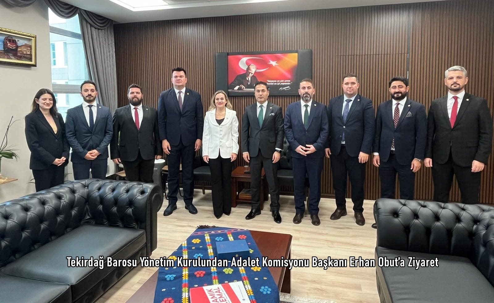 Tekirdağ Barosu Yönetim Kurulundan Adalet Komisyonu Başkanı Erhan Obut’a Ziyaret