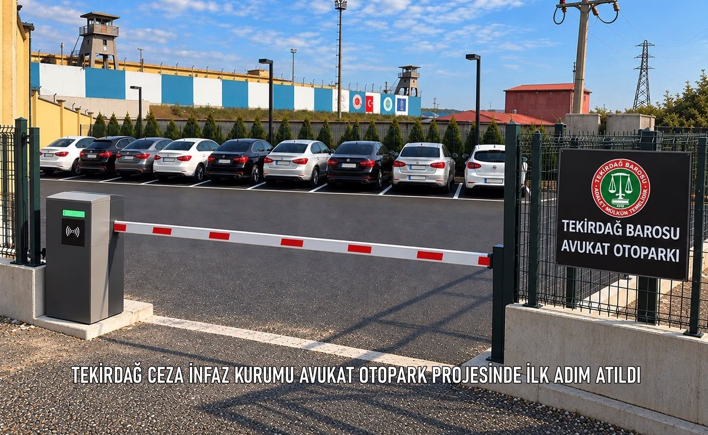 TEKİRDAĞ CEZA İNFAZ KURUMU AVUKAT OTOPARK PROJESİNDE İLK ADIM ATILDI