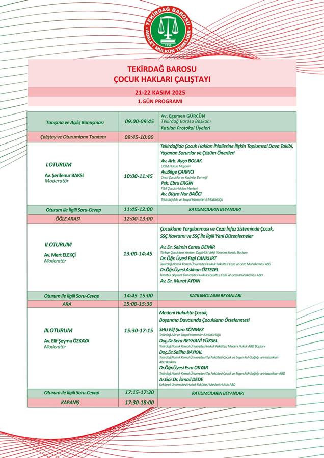 Çocuk Hakları Çalıştayı