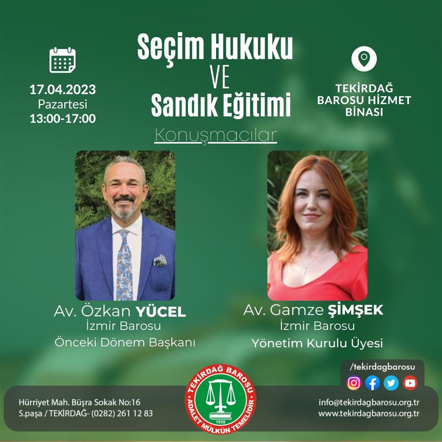 Seçim Hukuku ve Sandık Eğitimi