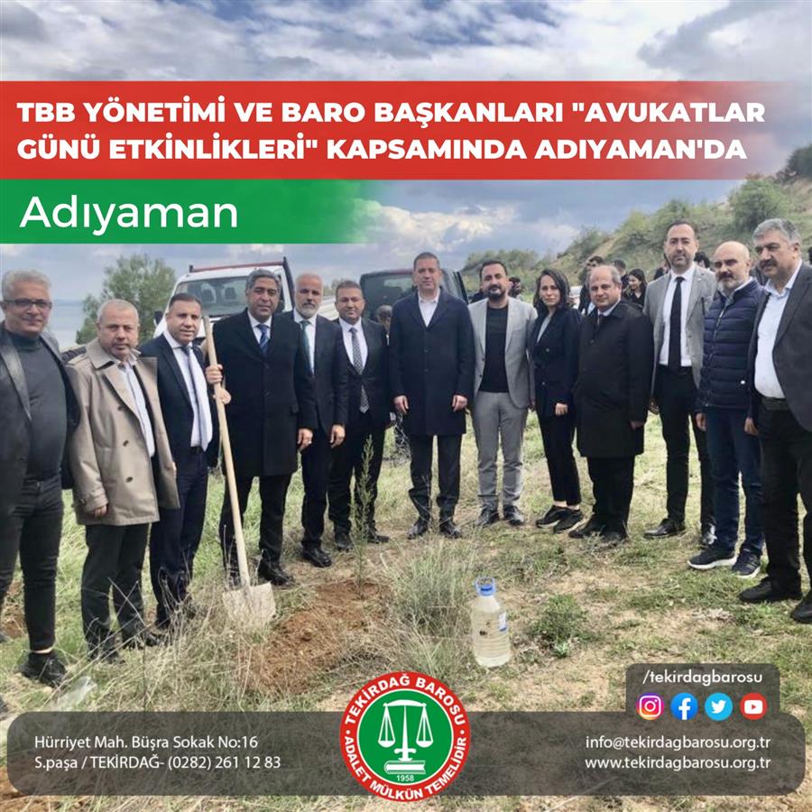 Baro Başkanımız Adıyaman'da Meslektaşlarımız İle Buluştu