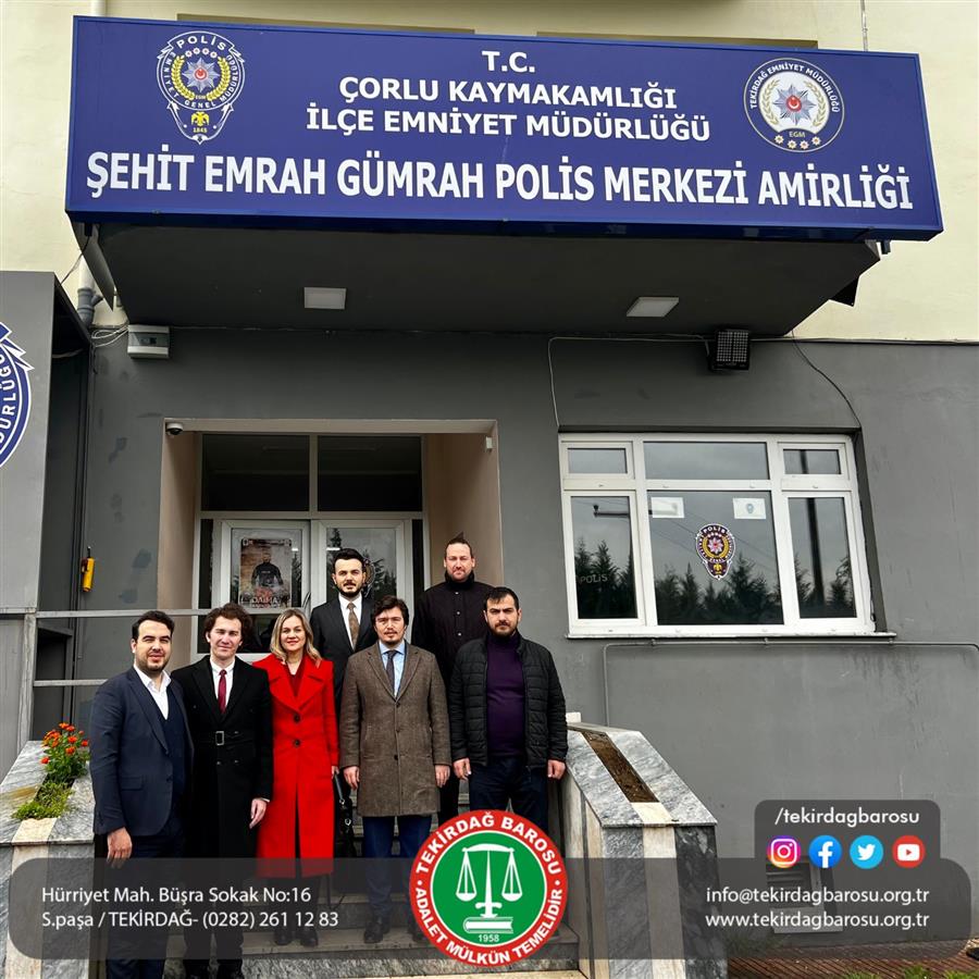 Başkan Yardımcımız Av. Zümrüt Canku Arslan'dan Emniyet Birimlerine Ziyaret
