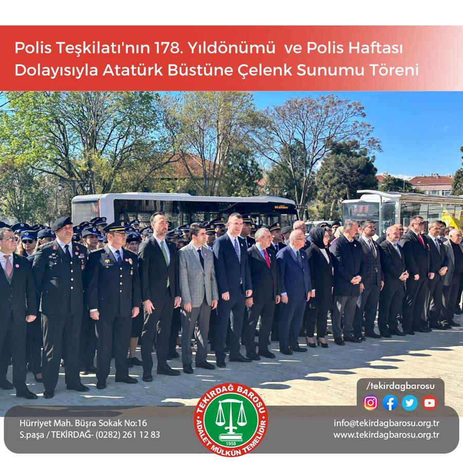 Polis Haftası Çelenk Töreni