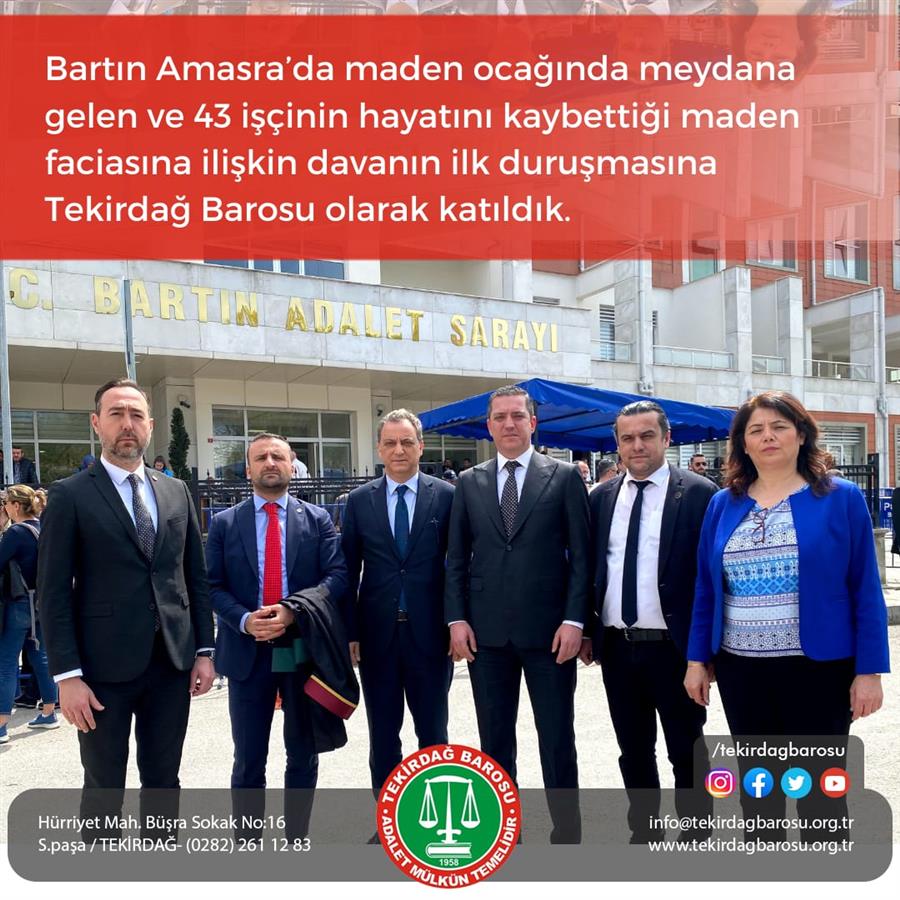 Amasra Maden Faciası Duruşması