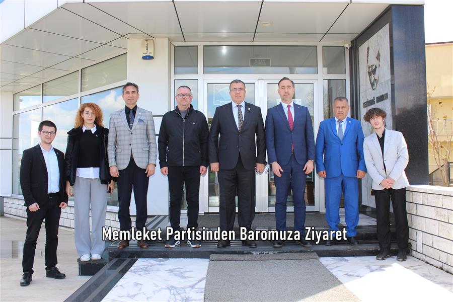 Memleket Partisi Süleymanpaşa İlçe Başkanlığından Baromuza Ziyaret