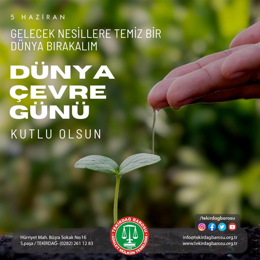 5 Haziran Dünya Çevre Günü