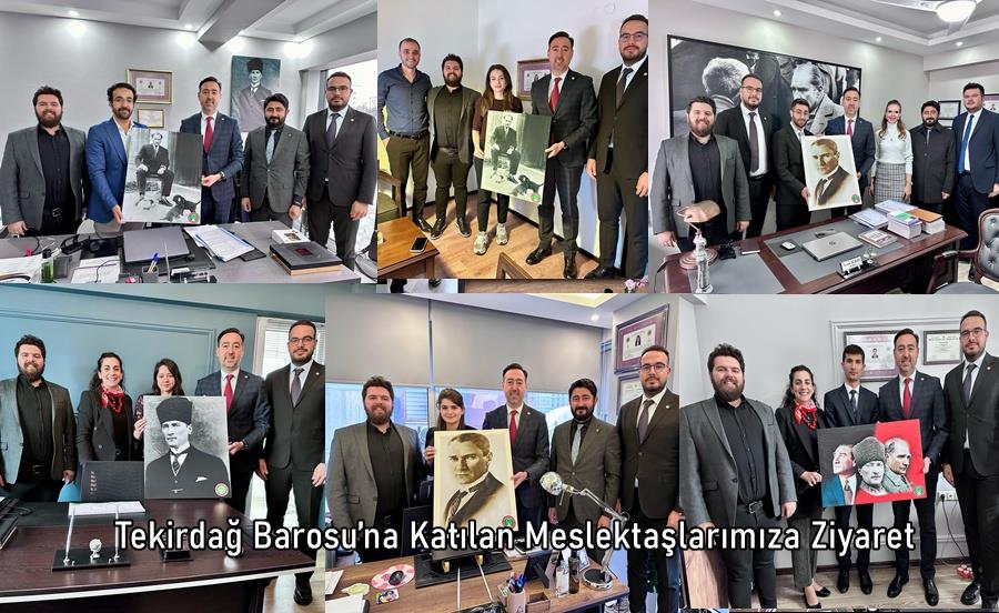 Tekirdağ Barosu’na Katılan Meslektaşlarımıza Ziyaret
