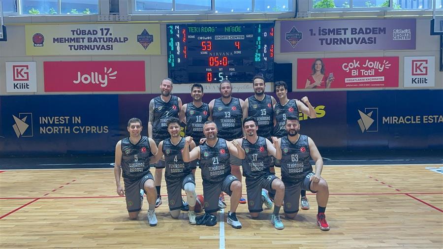 Tekirdağ Barosu Basketbol Takımı Bronz Grup Şampiyonu