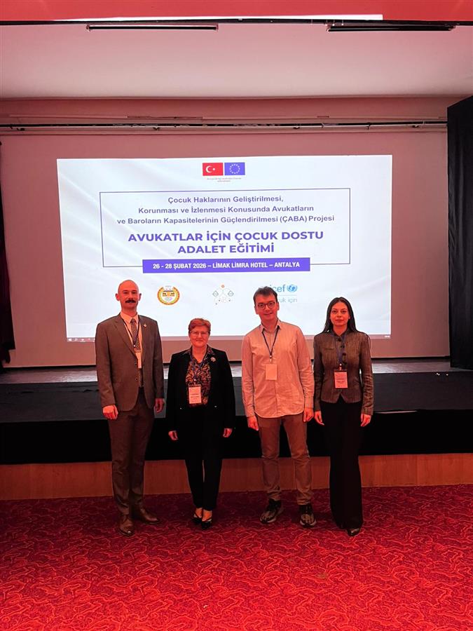 Avukatlar İçin Çocuk Dostu Adalet Eğitimine Katılım Sağlandı