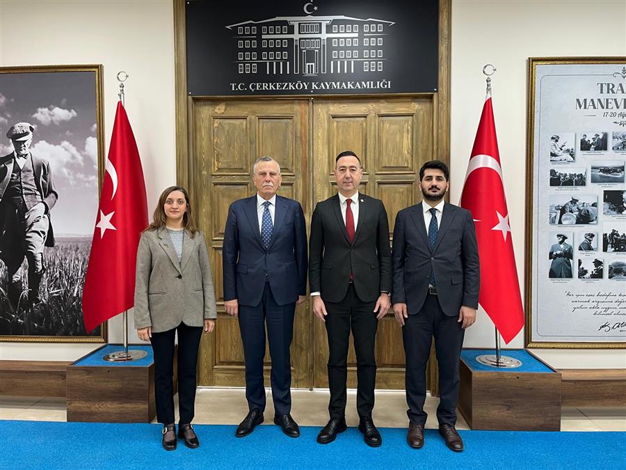 Tekirdağ Barosu’ndan Çerkezköy Kaymakamı Nazmi Günlü’ye Ziyaret