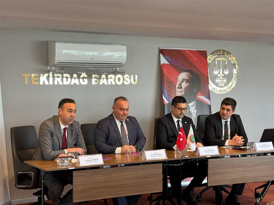 Tekirdağ Barosu’nda Staj Eğitim Dönemi Açılış Dersi Gerçekleştirildi