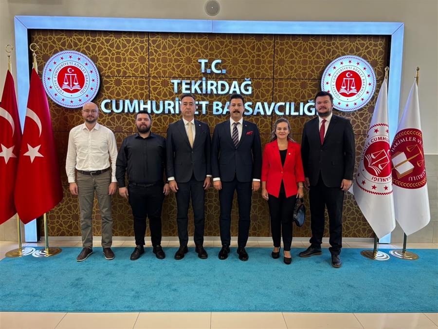 Tekirdağ Barosu’ndan Yeni Görevlerine Başlayan Başsavcı Yücel ve Komisyon Başkanı Obut’a Hayırlı Olsun Ziyareti